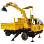 Hot Sale Multi Functions Integrated Wheel Truck-Mounted Excavator and Dump Truck (2-in-1) From China